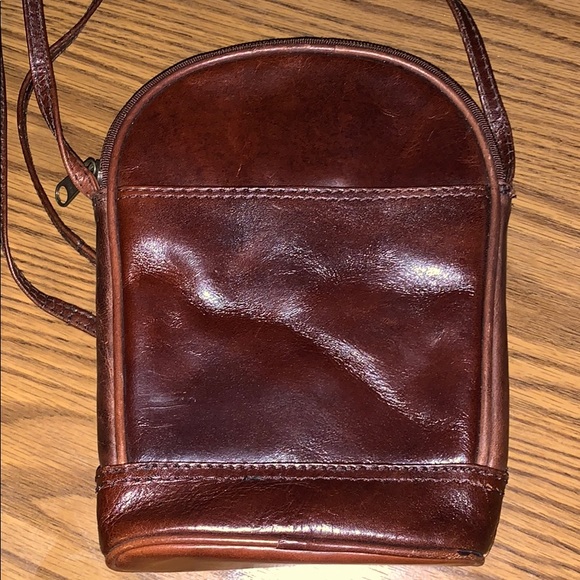 Vintage Nino Bossi | Leather Cross Body Bag - Picture 2 of 3